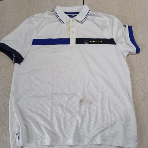 瑕疵Nautica/诺帝卡 男士拼色Navtech吸湿排汗速干休闲运动短袖POLO衫 商品图1