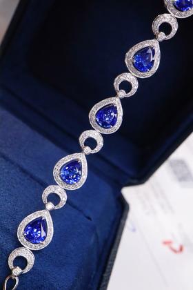 4.6ct 蓝宝石手链