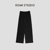 ROMI STUDIO夏日清凉凉 休闲直筒松紧腰垂感拖地百搭休闲裤K3436 商品缩略图0