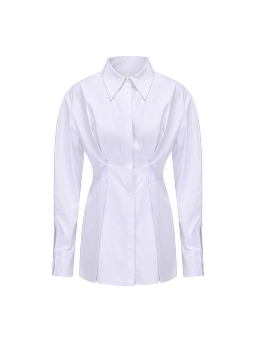 【云间折纸】腰部封褶设计收腰衬衫 商品图4