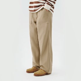 714street水洗男士休闲裤2024秋季新款宽松直筒长裤美式工装裤男