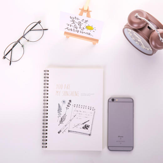 【开学必备！得力笔记本】文具螺旋本线圈本软抄日记本记事本A5/60页，螺旋装订，随意翻页。ry 商品图1