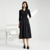 馥迦知性优雅黑色连衣裙 商品缩略图5