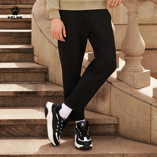 卡尔美方寸之间男士冬季新款针织长裤 商品图0