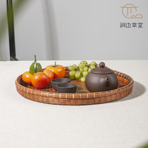 手工竹编胡可讼文小扁 商品图1