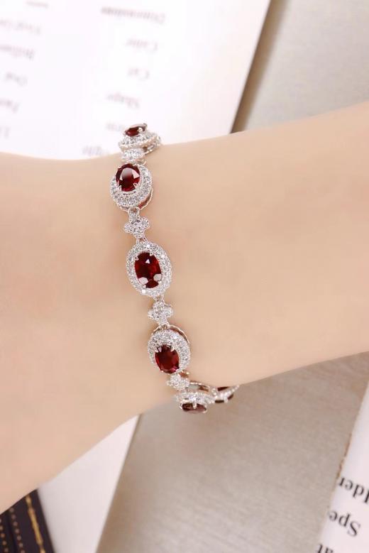 3ct 红宝石手链 商品图4