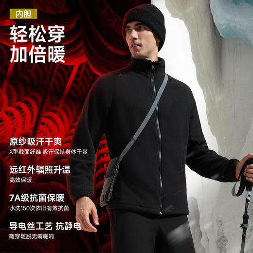 素湃Supield户外硬壳冲锋衣三合一男女秋冬外套防暴雨登山服徒步 商品图3