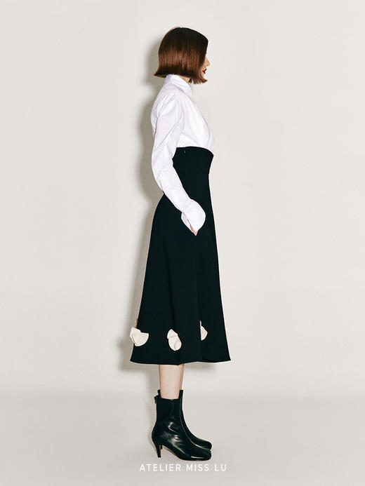 【云间折纸】腰部封褶设计收腰衬衫 商品图3