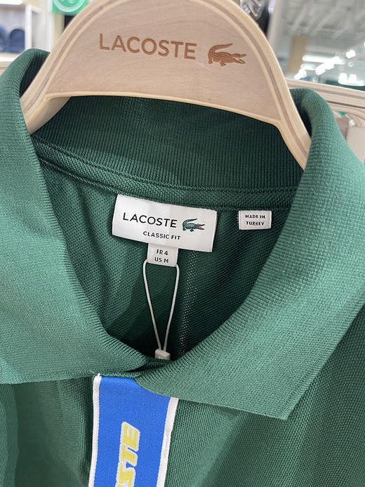 Lacoste/法国鳄鱼 男士夏季纯棉绣标撞色经典版短袖POLO衫PH1465 商品图2