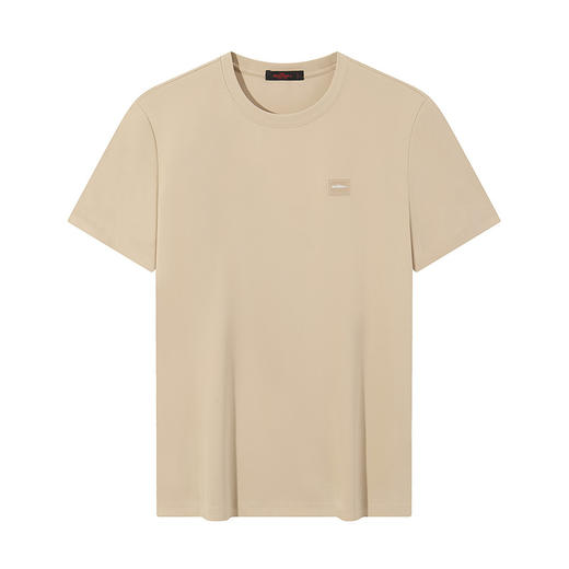 柒牌男装短袖T恤男2025夏季新款时尚潮流中青年休闲百搭圆领体恤	128T70210 商品图4