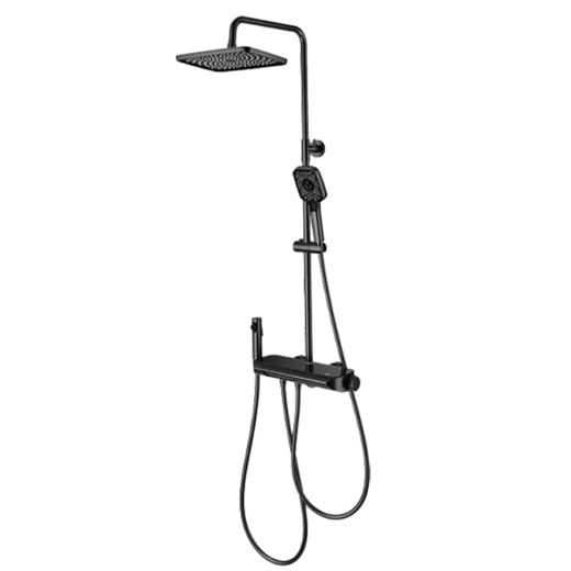 海尔淋浴花洒套 四功能钢琴按键花洒 超大顶喷 淋浴器 超大置物主体+净铅水路+增压喷枪 5429枪灰色/5428白色 商品图7