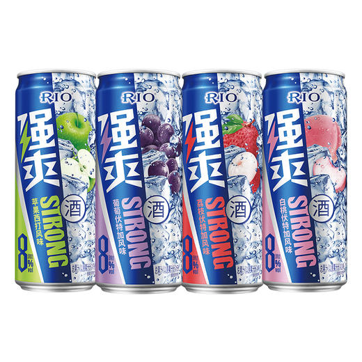 【首单专享】RIO锐澳鸡尾酒8度强爽4口味330ml*4罐低度果酒 商品图2