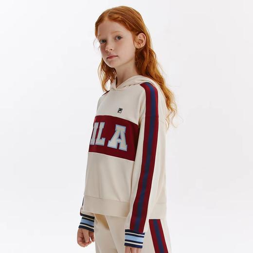 【FILA KIDS】8F  女大童经典生活抗菌连帽卫衣 商品图2