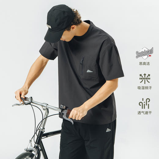 【透气速干】714street潮牌健身短袖T恤男女夏季新款户外运动上衣 商品图1