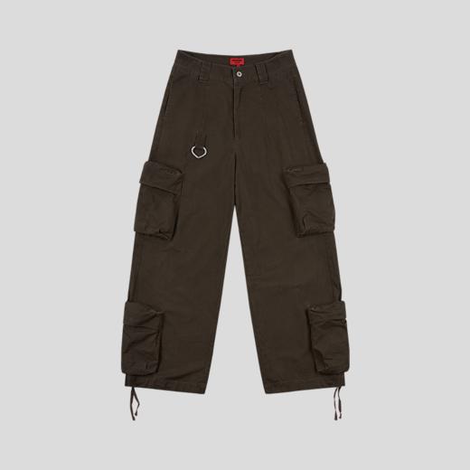 GOODBAI GOODEES多口袋水洗宽腿工装裤 商品图3