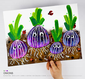 《色彩和纹理：小洋葱一家》蔬菜/低幼/绘本/自动发货：下单后，点击手机短信中收到的链接，即可获取文件下载的链接；如有任何问题，可添加客服微信hm33268获得帮助。