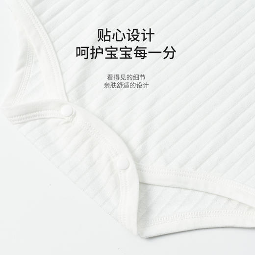 【新生儿竹纤维短袖肩开哈衣】爬服婴儿夏季连体衣新款透气空调服批发 商品图2