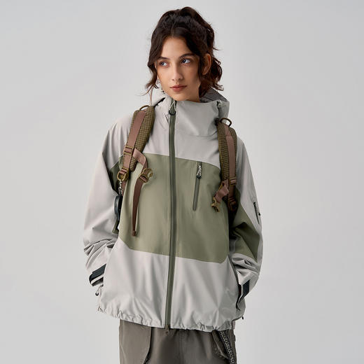 714street山系户外防水夹克男新款徒步登山外套全压胶硬壳冲锋衣 商品图2