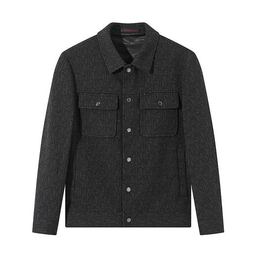 【含莫代尔】柒牌工装翻领夹克男秋冬新款时尚潮流青年茄克衫外套 127K71000 商品图4