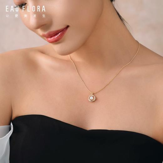 『花团锦簇』玫瑰花造型珍珠项链 商品图1