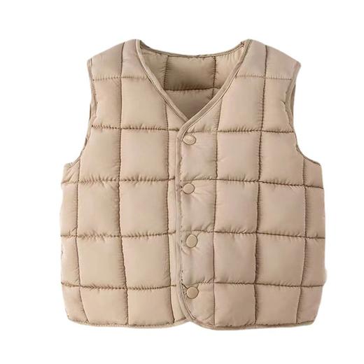 儿童双面穿羽绒棉马甲秋冬宝宝内外穿坎肩韩版男女小中童保暖背心 商品图5