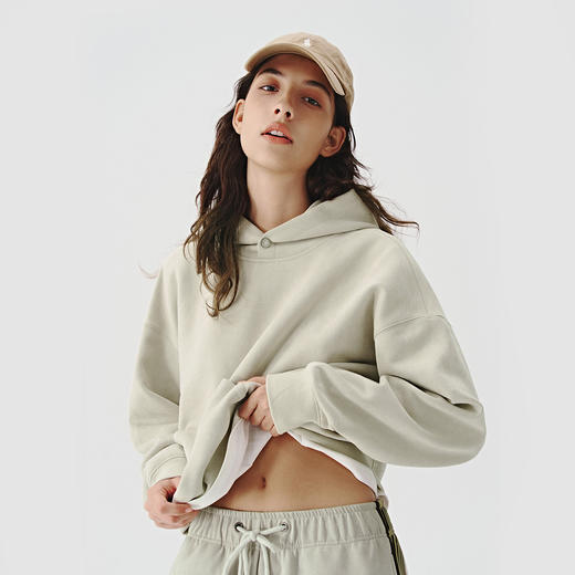 714street麂皮美式复古薄款连帽卫衣男女款帽衫2024秋季新款上衣 商品图4