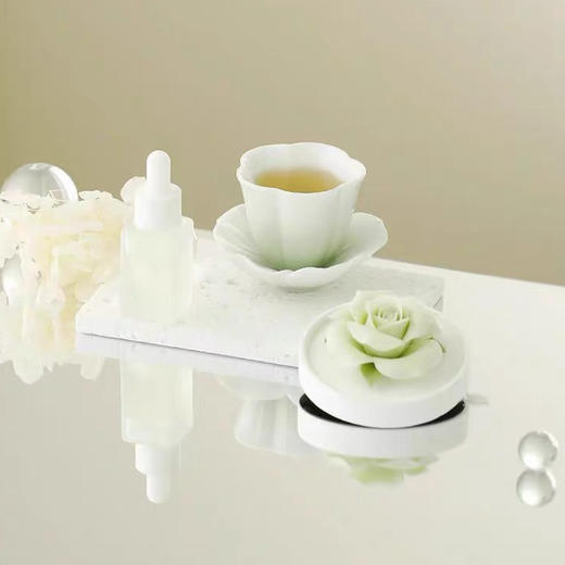 新君/花语香熏套组 非遗手捏花陶瓷香熏主人杯高级礼盒送女性送闺蜜 商品图3