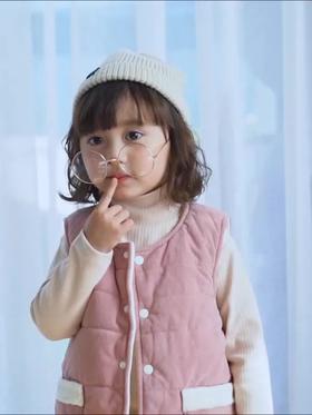 2024秋冬款儿童·珊瑚绒马夹加厚保暖毛绒男童女童棉背心