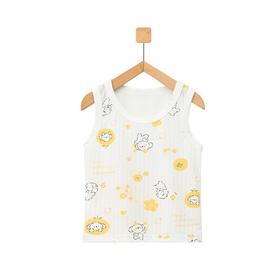 【婴儿竹纤维提花背心】透气夏季薄款新生儿宝宝幼儿内穿护肚上衣9661-64