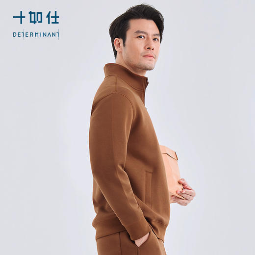 十如仕针织半拉链暖燚绒空气棉保暖卫衣-LS07 商品图7