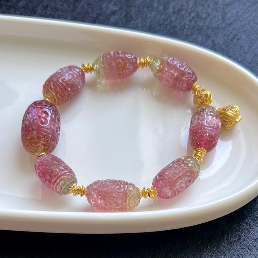 35.12g 雕刻碧玺手链 商品图3