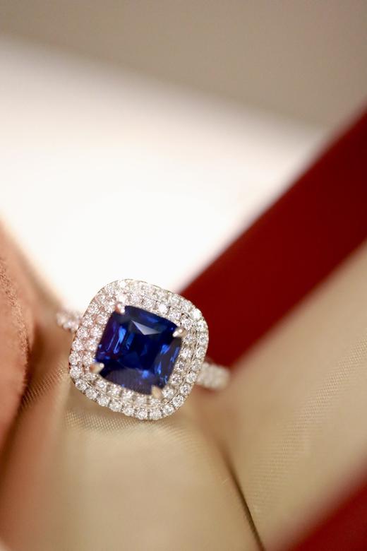 2.87ct 蓝宝石戒指 商品图2