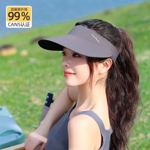 「四色可选！无痕一体遮阳帽」折叠骑行帽空顶太阳帽户外跑步防晒遮阳帽男女运动鸭舌帽配饰 商品图0