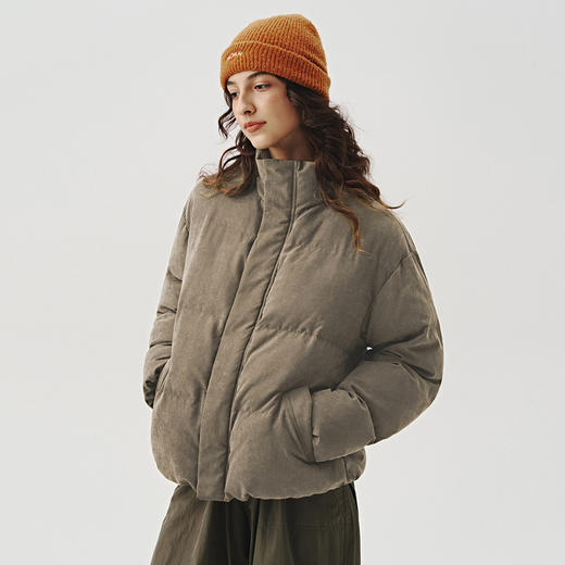 714street美式复古短款棉服男2024新款情侣装面包服宽松棉衣外套 商品图3