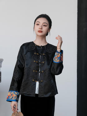 盛唐牡丹&王小潇联名 | 真丝手绣对襟外套