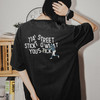 714street潮牌短袖t恤男女夏装白色打底衫休闲体恤半袖印花情侣装 商品缩略图2