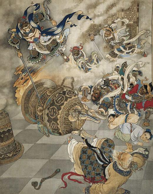 刘继卣绘《大闹天宫》《武松打虎》，4开骑马订，全彩，刘继卣绘，天津杨柳青2003年一版，印次不详，单册定价56，两册112元，售价69.8元 商品图9