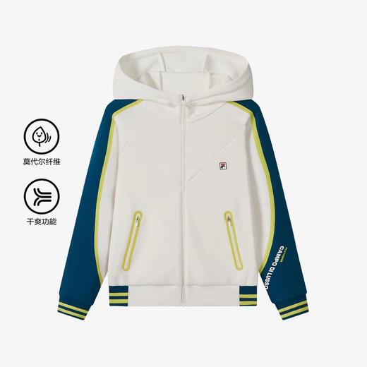 【FILA KIDS】8F   女大童网球系列干爽针织外套 商品图0