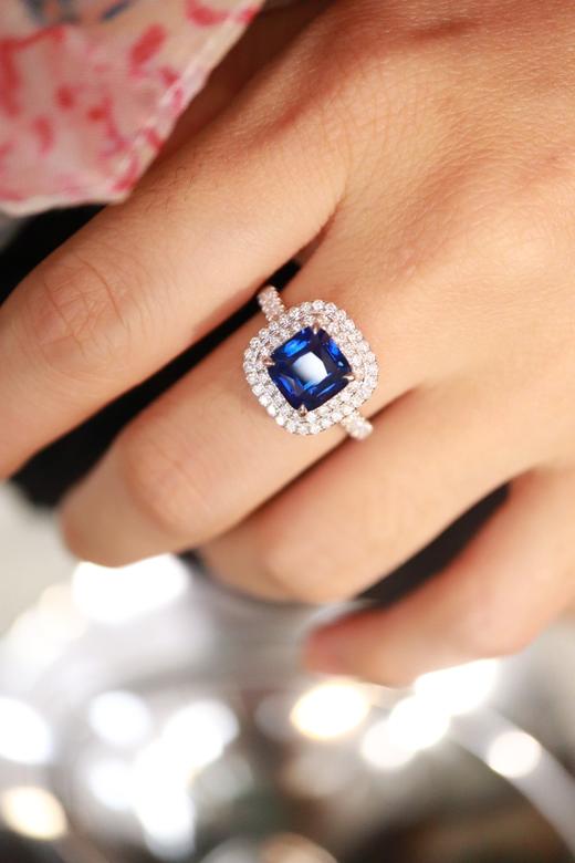 2.87ct 蓝宝石戒指 商品图7