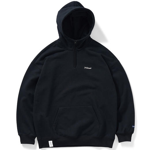 714street半拉链美式连帽卫衣男女2024春秋情侣装日系休闲外套 商品图4