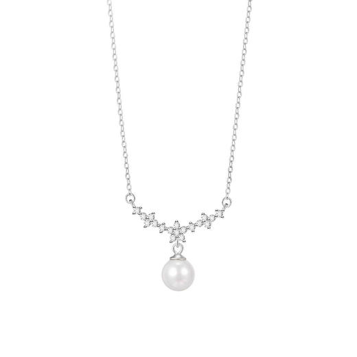 【美人鱼泪】S925银温柔风花朵项链【YXS-A3550】 商品图4