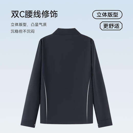 十如仕压胶领防水商务行政夹克外套-OW06 商品图11