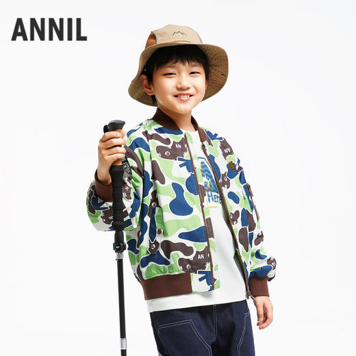 男童运动风迷彩外套安奈儿童装实体店同款AB435526 商品图1