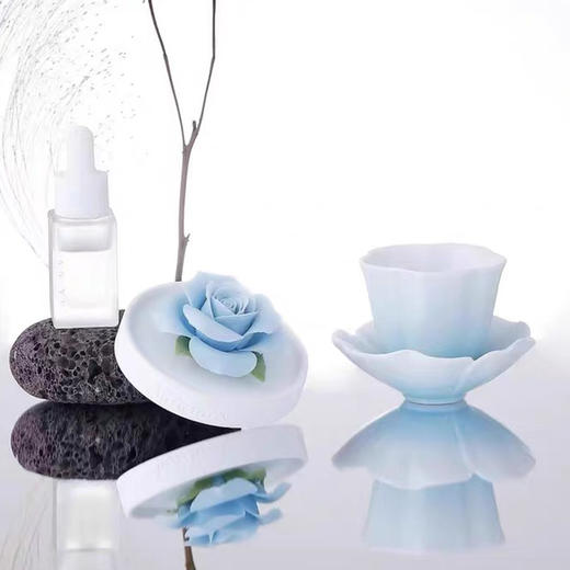 新君/花语香熏套组 非遗手捏花陶瓷香熏主人杯高级礼盒送女性送闺蜜 商品图5