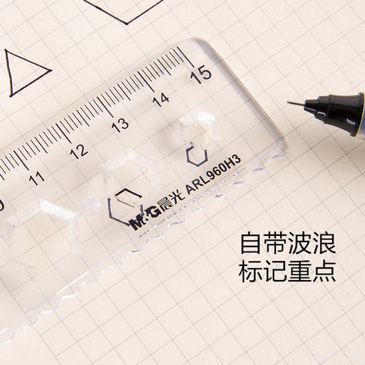 【晨光ARL960H1多规格软尺】直尺，波浪尺 ，看似平凡实则非凡，绘画、制图、学生多功能刻度尺，帮你轻松实现造梦灵感！ 商品图3