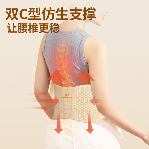 和正 腰部按摩器护腰带 腰间盘突出腰围腰托腰肌劳损固定支撑HZ-Y5 商品图7