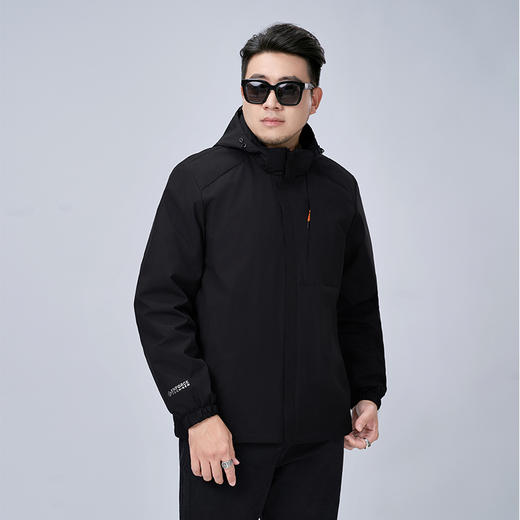 【可拆卸帽】【新款DMH】大依优型大码连帽外套男宽松加肥加大码上衣夹克运动潮流 商品图2