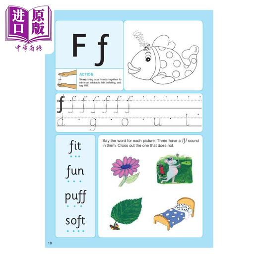 预售 【中商原版】Jolly Phonics 英式英语手写体大全套 学生书3册+练习册7册+活动手册7册 限时赠送幼小衔接拼音卡片+小学英语语法卡片 商品图3