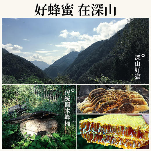 璞匠中华农家土蜂蜜深山百花蜂蜜云南老巢木桶蜂蜜结晶蜜非洋槐蜜 商品图2