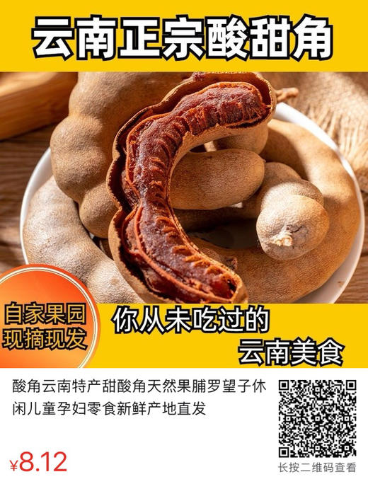 云南特产天然果脯甜酸角150克 商品图2